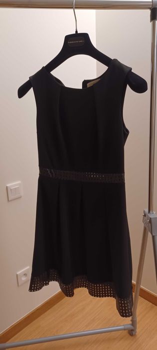 Vestido midi Dioxide preto