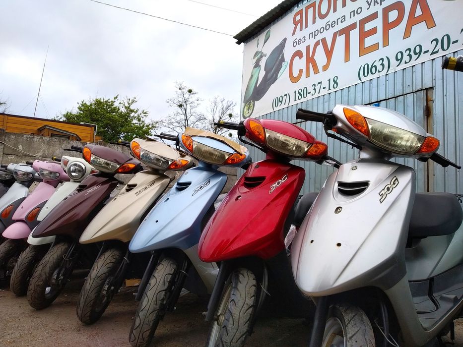 Honda Dio 18 green мопед с контейнера купити скутер недорого