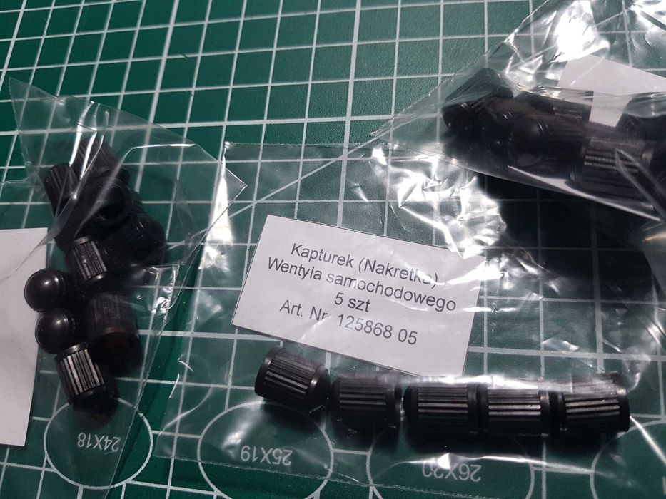 Kapturek (Nakrętka) Wentyla samochodowego 5 szt