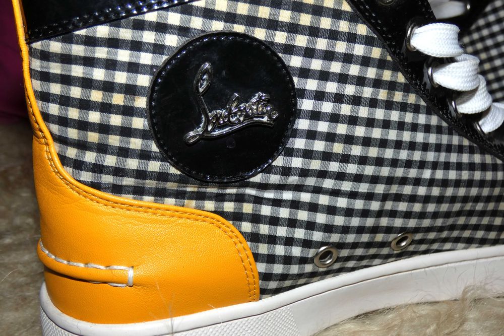Эксклюзивные кеды Christian Louboutin Louis в ярком ретро-стиле - оригинал 42р