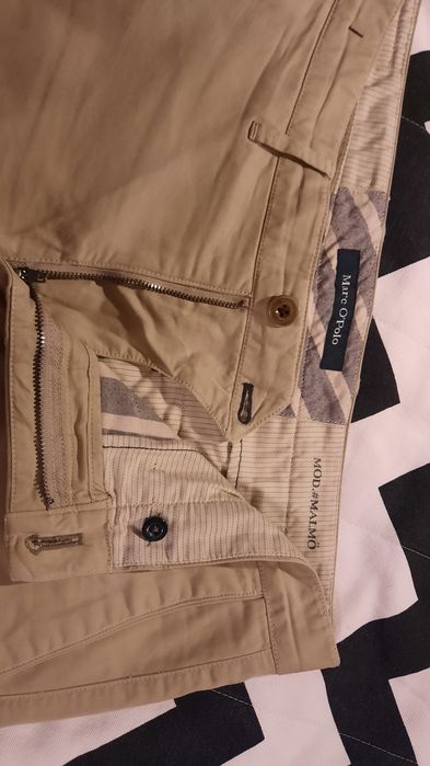 Spodnie casualowe Marc'o Polo jasny brązowy