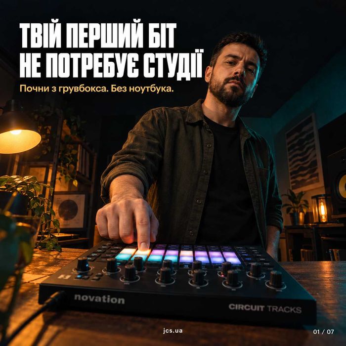 Грувбокс Novation Circuit Tracks, Korg Volca, Roland MC-101 нові