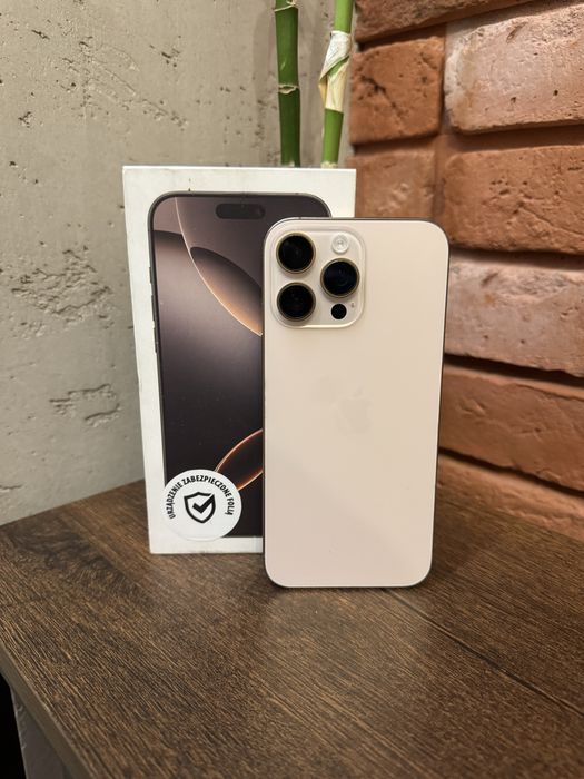 iPhone 16 Pro Max 100% 256gb Desert Titanium | Pustynny Tytan