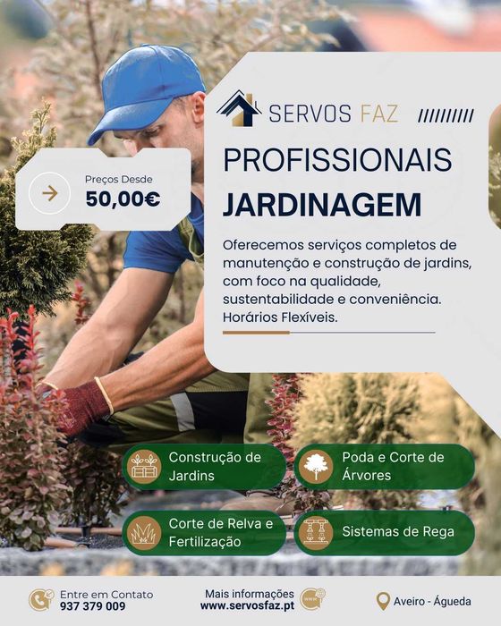 Jardinagem - Jardineiro Profissional Águeda - Aveiro
