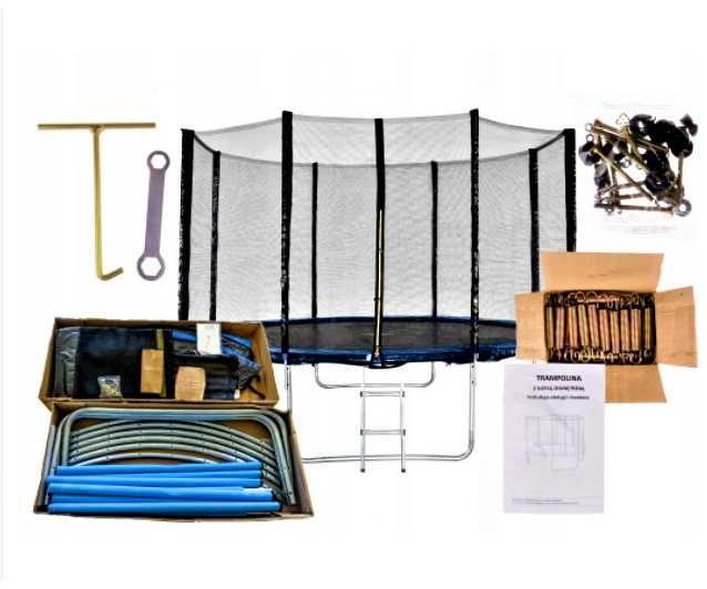 OGRODOWA TRAMPOLINA z Drabinką Wysoka Jakość