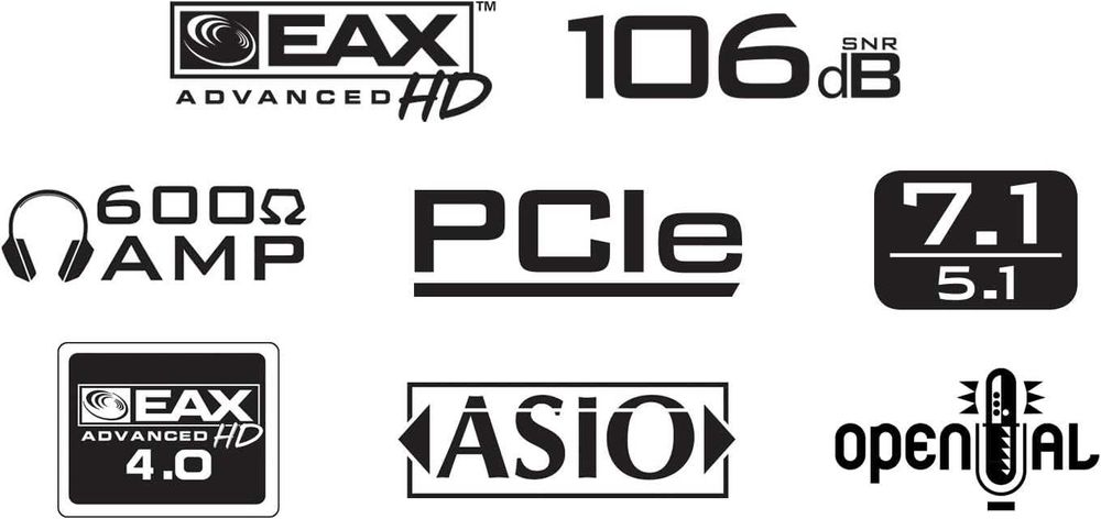 Placa Som PCIe Creative Sound Blaster Audigy RX 7.1 Eax HD 106 dB SBX