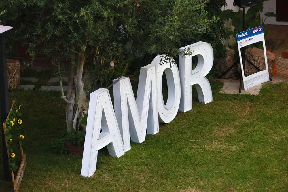Aluguer Letras iluminadas XXL