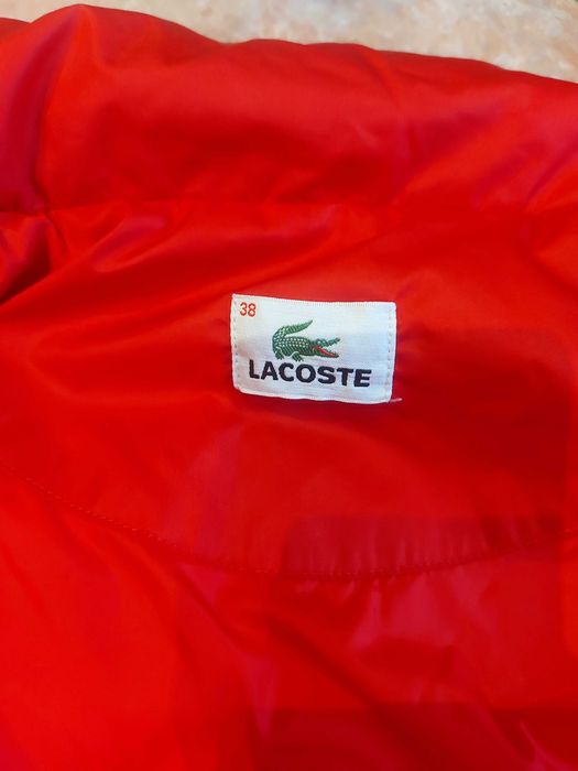 Czerwona oryginalna kurtka Lacoste rozm. M