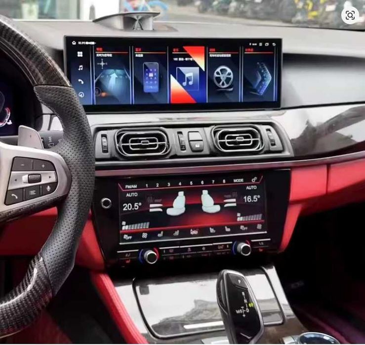 CarPlay Android Auto Radio Ekran 14,9 Android WiFi 4G MP4 GPS USB BMW 5 F10 F11 NBT