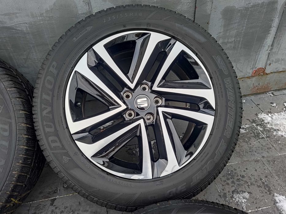 Oryginalne alufelgi 18 Seat Terraco 5x112 Tiguan, Kodiaq, opony zimowe