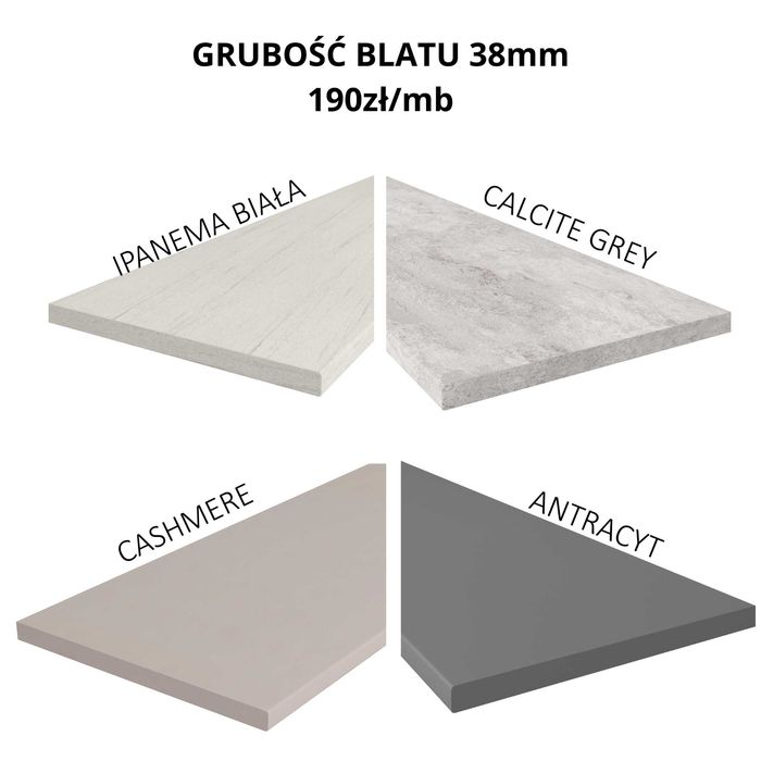 Białe matowe meble kuchenne Luna Promocja