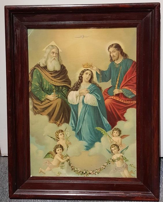 Wniebowzięcie Najświętszej Maryi Panny, oleodruk, XIX/XX w.