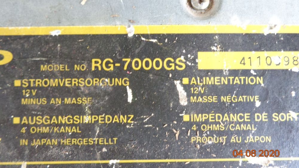 Sharp rg 7000 gs ретро автомагнітола