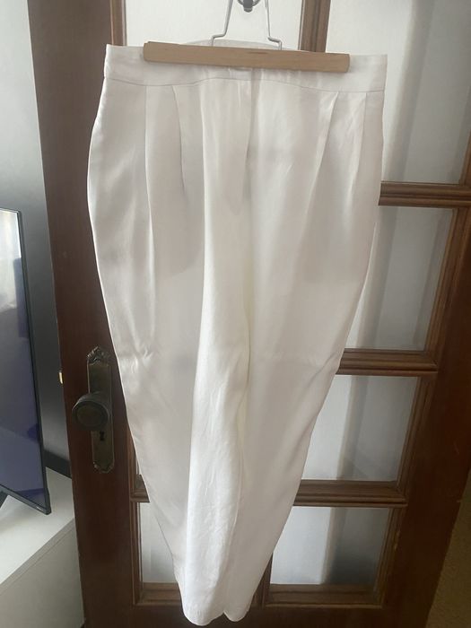 Calças brancas zara