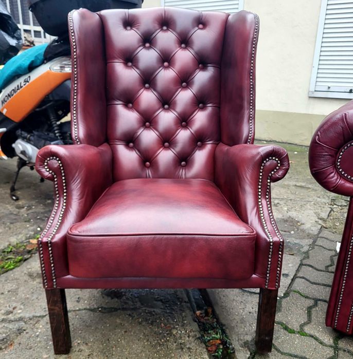Chesterfield Classic 3+2+1 Skóra naturalna, promocja !!!
