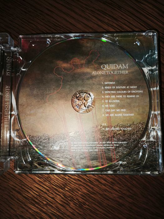 Quidam - Alone together, CD 2007, Rock Serwis, pierwsze wyd.