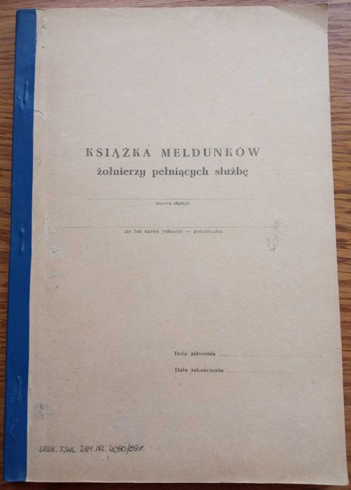 Książka meldunków TSWL Zamość