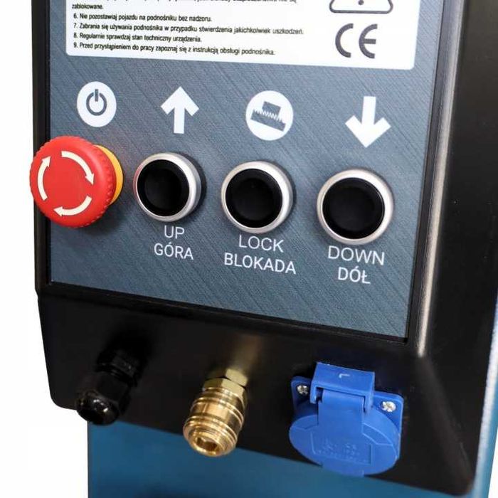 Podnośnik Dwukolumnowy MELL PRO 4,5T Automat Ramiona 3x3 + Adaptery FV