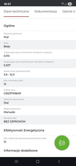 Kratki ogrzewacz tarasowy