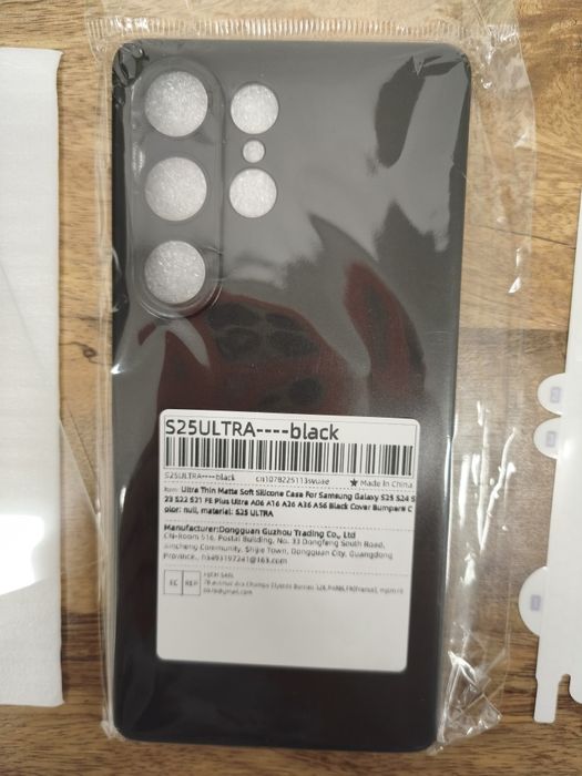 Vidro temperado + capa + Proteção traseira hidrogel Samsung S25 Ultra