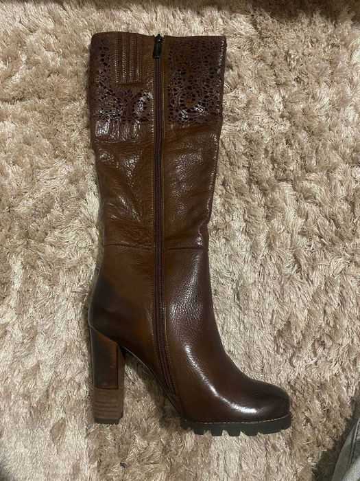 Сапоги зимние настоящая кожа