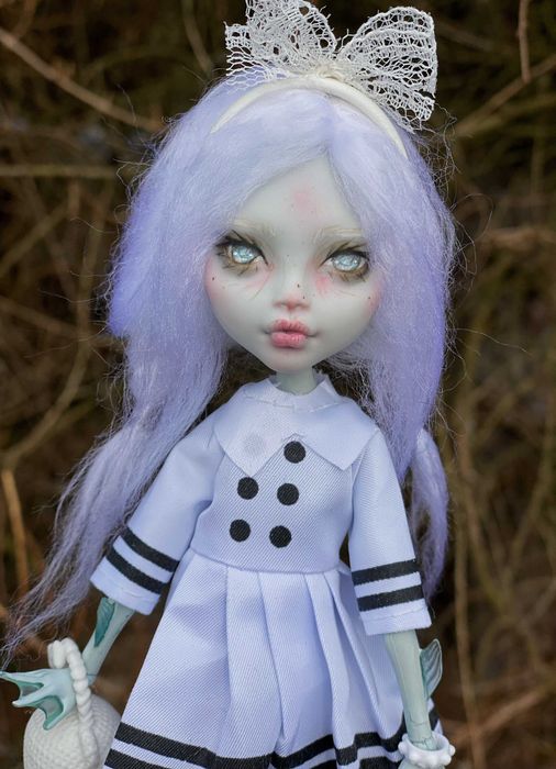 monster high lalka lagoona g1 ooak custom repaint