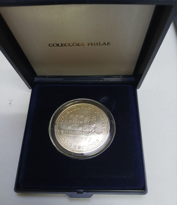 Moeda 1000 escudos 1996 - Recuperação da Fragata D. Fernando II é Glór