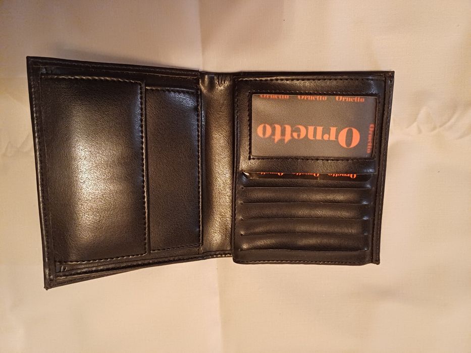 Portfel męski czarny nieużywany eko skórka