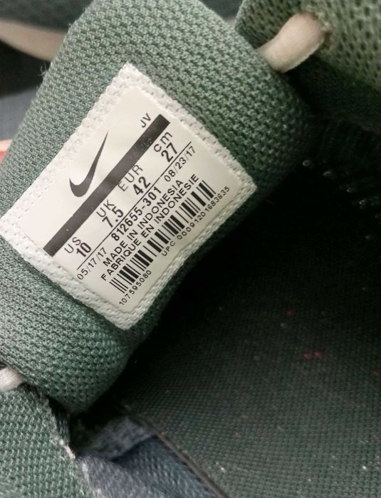 Męskie buty sportowe Nike Tanjun 42 zielony Stan bardzo dobry