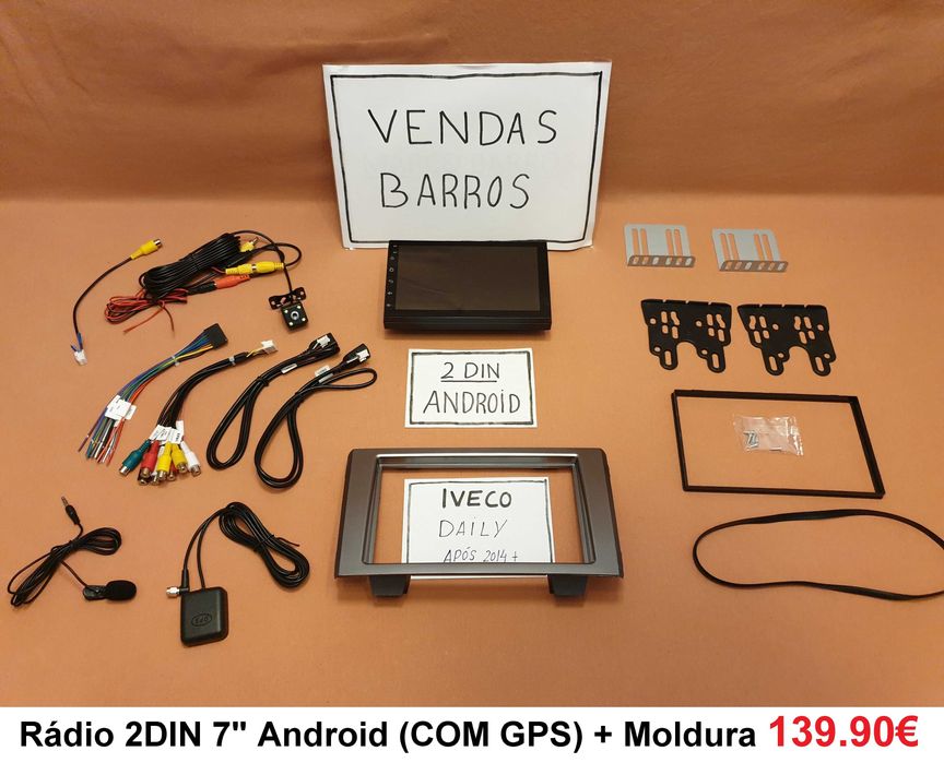 (NOVO) Rádio 2DIN IVECO Daily (Desde 2006 ate 2020) • Android [4+64GB]