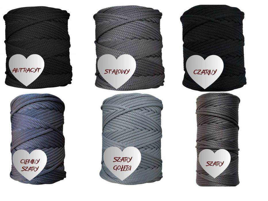 Sznurek Poliestrowy Płaski 5mm 100m