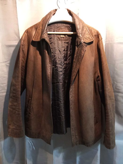 Blusão pele nubuck Zara XL