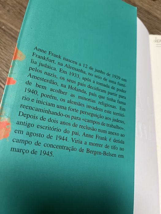 Livro Diário de Anne Frank
