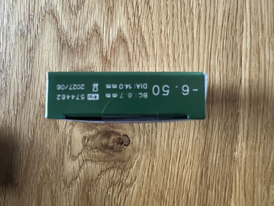 Miesieczne soczewki kontaktowe -6,5