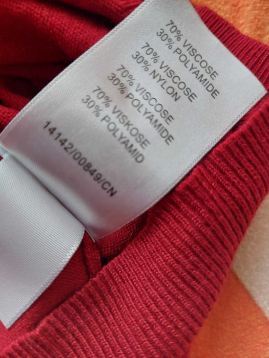 Damski sweter rozpinany Happy D. by Damart | Rozmiar M | Bordowy