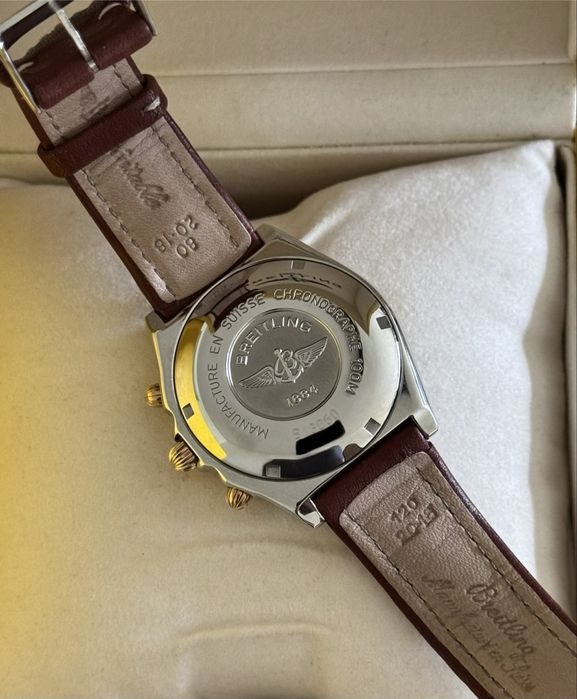 Breitling chronomat aço/ouro, Full set
