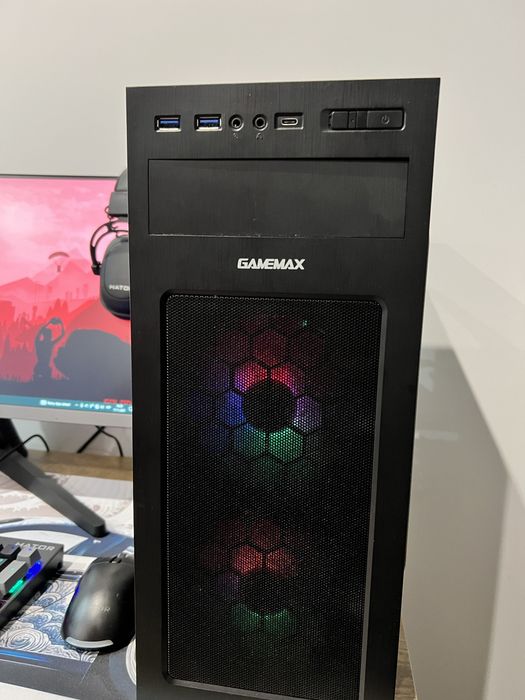 Ігровий пк + навушники та мишках