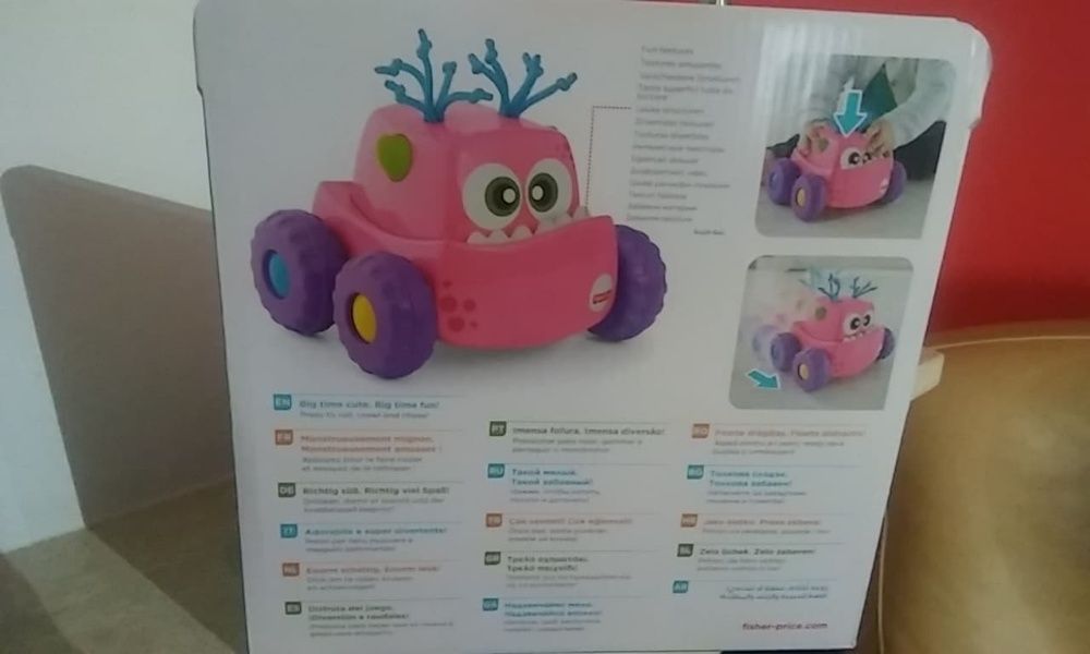 Carro Monstrinho rosa - Fisher-Price - Novo