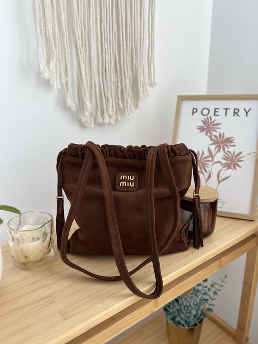 Сумка Miu Miu шоколадна