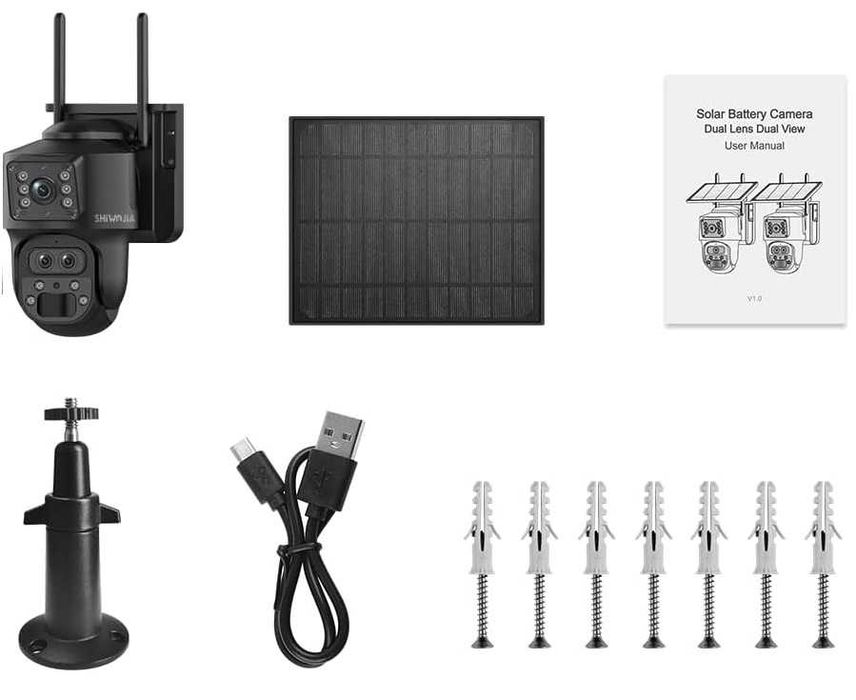 FOTOPUŁAPKA Kamera 12MP 15X zoom SIM SOLAR 4G PTZ  3 obiektywy‼️ podgl
