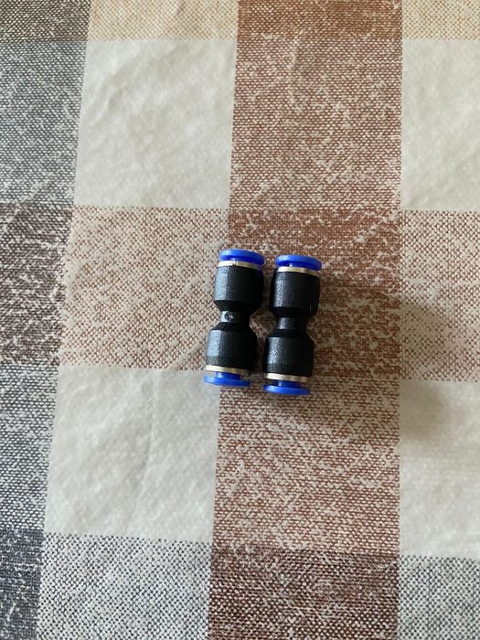 2 tubos azul de conector da tubulação mangueira de agua PU 4