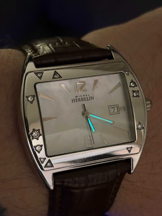 Michel Herbelin Diamonds Ref.12439 Swiss ETA Sapphire #rzadki#Unisex#