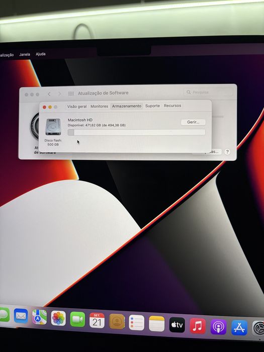 MacBook Pro 14" (2021) — M1 Pro | 16GB | 512GB — Cinzento Sideral