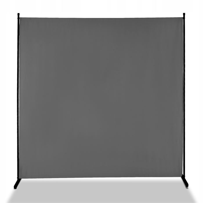 VEVOR ściana działowa 1 panel 180 cm szara solidna rama oxford
