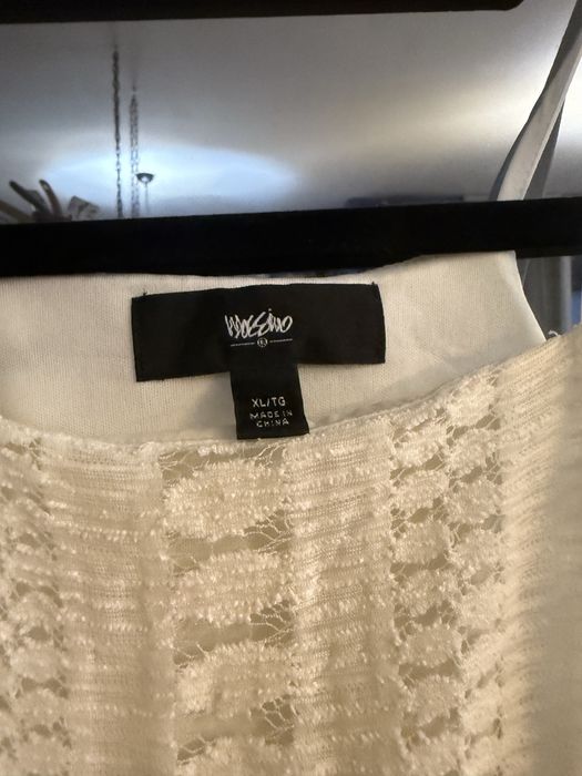 Sukienka boho outlet XL kremowa