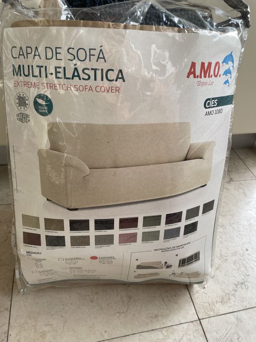 Forra para sofás 2mt /2,20mt - favo visco-elástico cor azul escuro