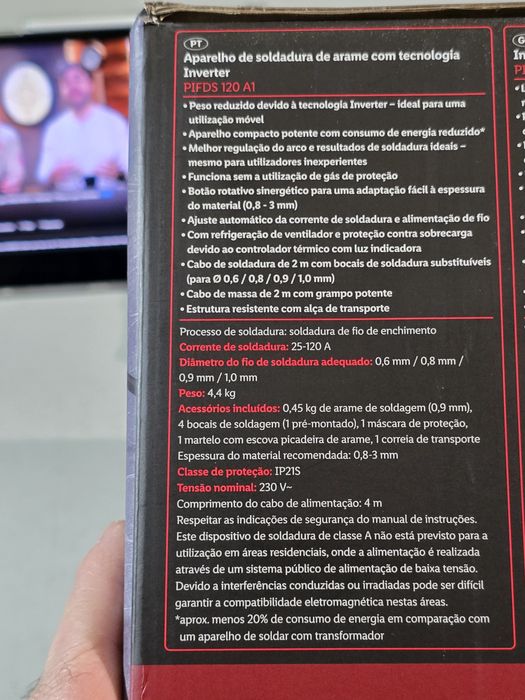 Máquina de soldar eléctrica a fio Parkside