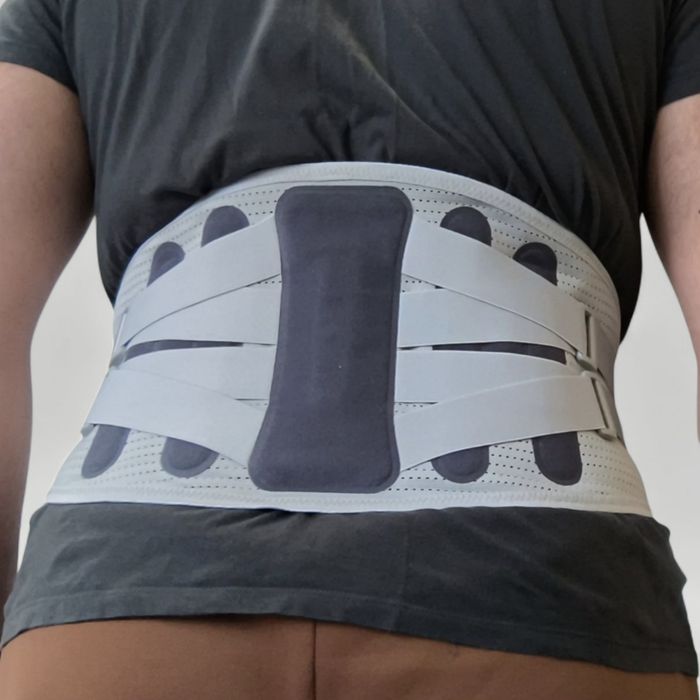 Попереково-крижовий пояс ортопедичний Корсет з 4 металевими пластинами