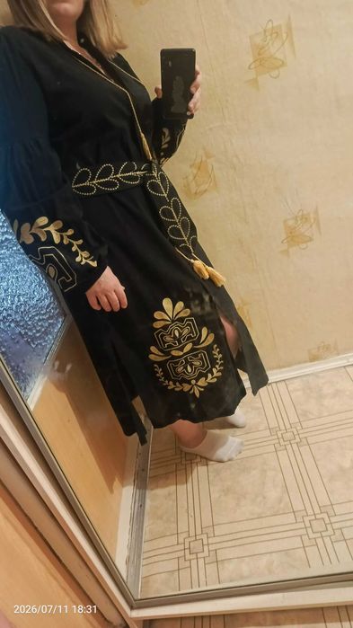 Плаття вишиванка чорного кольору