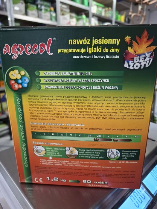 Nawóz jesienny przyg. iglaki do zimy drzewa i krzewy 1,2 kg  2 op